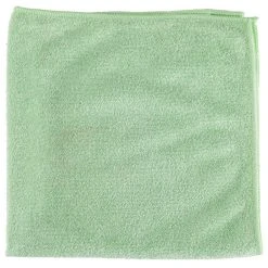 UngerĀ® Unger MB400 SmartColor MicroWipe 16" X 16" Green Medium-Duty Microfiber Cleaning Cloth - 10/Pack