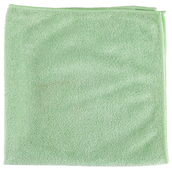UngerĀ® Unger MB400 SmartColor MicroWipe 16" X 16" Green Medium-Duty Microfiber Cleaning Cloth - 10/Pack
