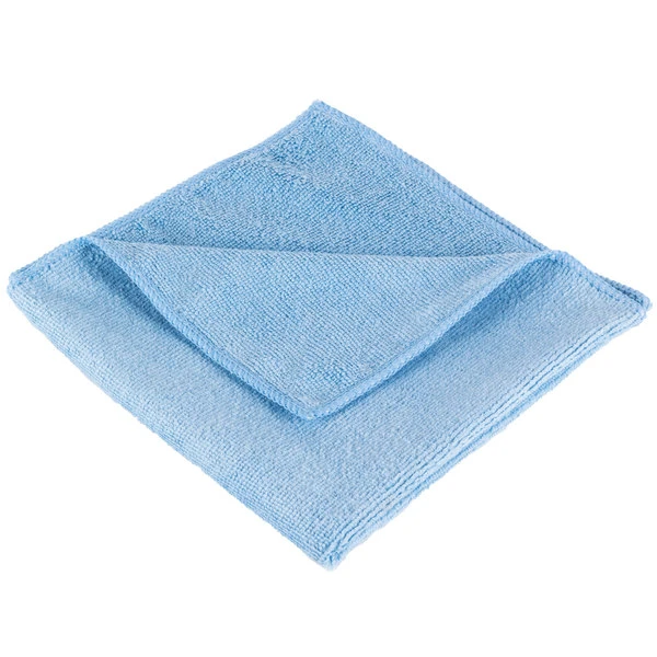 UngerĀ® Unger ME40B SmartColor MicroWipe 16" X 16" Blue UltraLite Microfiber Cleaning Cloth - 10/Pack - Image 2