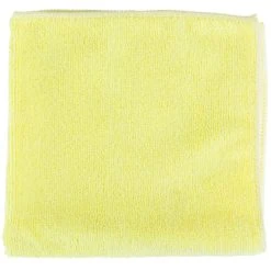 Unger® Unger ME40J SmartColor MicroWipe 16" X 16" Yellow UltraLite Microfiber Cleaning Cloth - 10/Pack