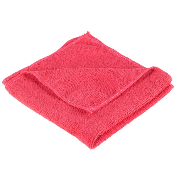 UngerĀ® Unger ME40R SmartColor MicroWipe 16" X 16" Red UltraLite Microfiber Cleaning Cloth - 10/Pack - Image 2