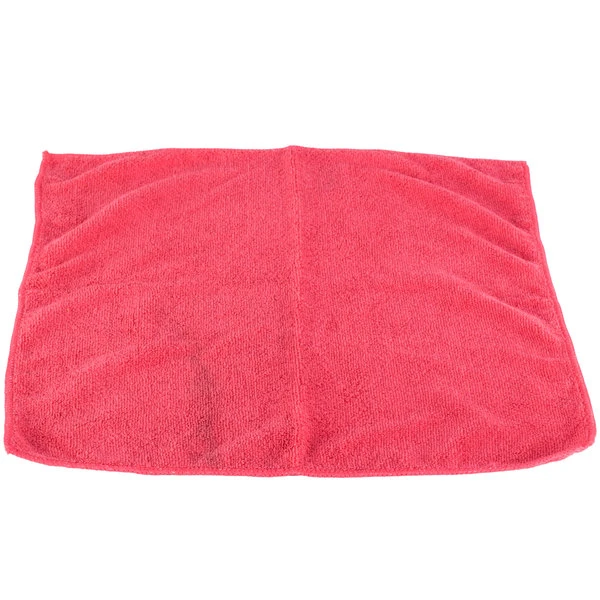 UngerĀ® Unger ME40R SmartColor MicroWipe 16" X 16" Red UltraLite Microfiber Cleaning Cloth - 10/Pack - Image 5
