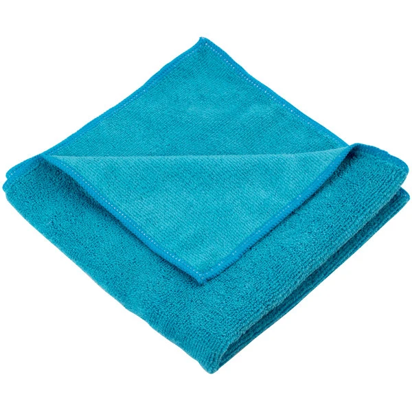 Unger® Unger MC40B SmartColor MicroWipe 16" X 16" Blue Light-Duty Microfiber Cleaning Cloth - 10/Pack - Image 2