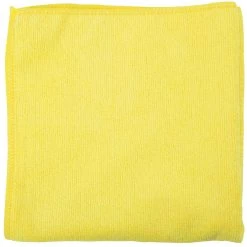 Unger® Unger MC40J SmartColor MicroWipe 16" X 16" Yellow Light-Duty Microfiber Cleaning Cloth - 10/Pack