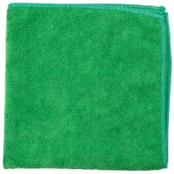 Unger® Unger MC400 SmartColor MicroWipe 16" X 16" Green Light-Duty Microfiber Cleaning Cloth - 10/Pack