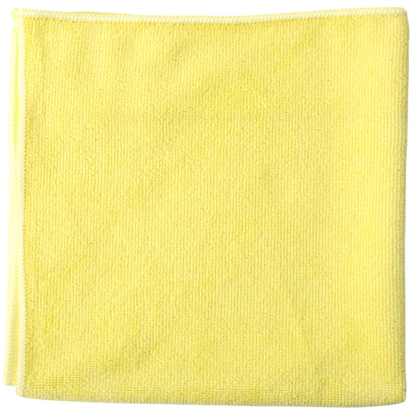 UngerĀ® Unger MF40J SmartColor MicroWipe 16" X 15" Yellow Heavy-Duty Microfiber Cleaning Cloth - 10/Pack
