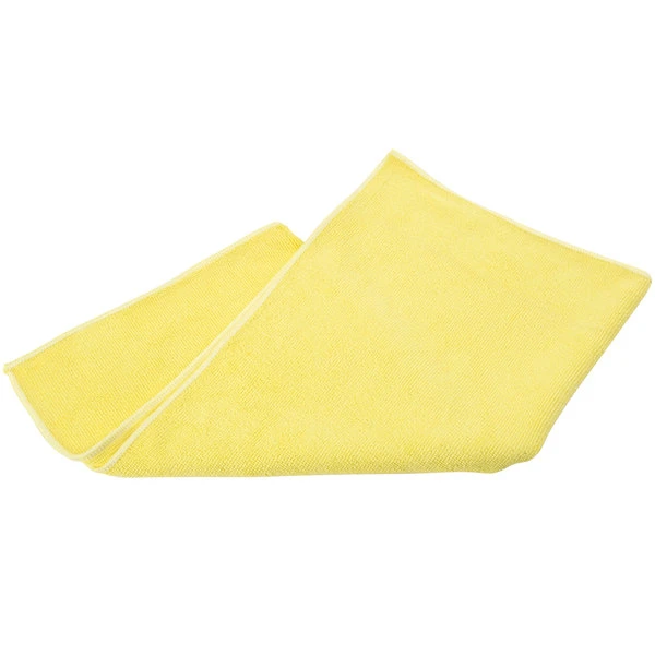 UngerĀ® Unger MF40J SmartColor MicroWipe 16" X 15" Yellow Heavy-Duty Microfiber Cleaning Cloth - 10/Pack - Image 3