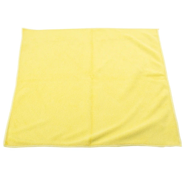 UngerĀ® Unger MF40J SmartColor MicroWipe 16" X 15" Yellow Heavy-Duty Microfiber Cleaning Cloth - 10/Pack - Image 4