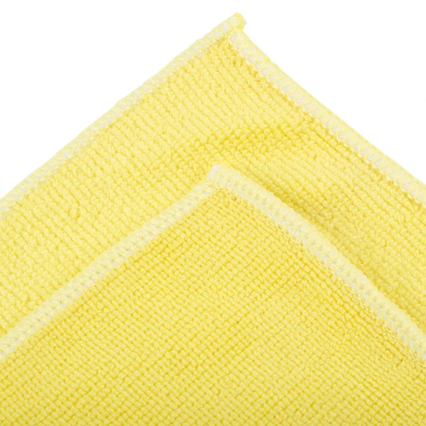 UngerĀ® Unger MF40J SmartColor MicroWipe 16" X 15" Yellow Heavy-Duty Microfiber Cleaning Cloth - 10/Pack - Image 5