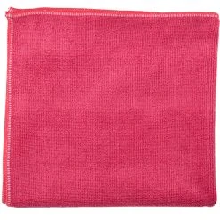 Unger® Unger MF40R SmartColor MicroWipe 16" X 15" Red Heavy-Duty Microfiber Cleaning Cloth - 10/Pack