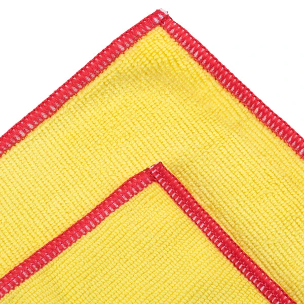 UngerĀ® Unger MF40Y SmartColor MicroWipe 16" X 15" Yellow And Red Heavy-Duty Microfiber Cleaning Cloth - 10/Pack - Image 5