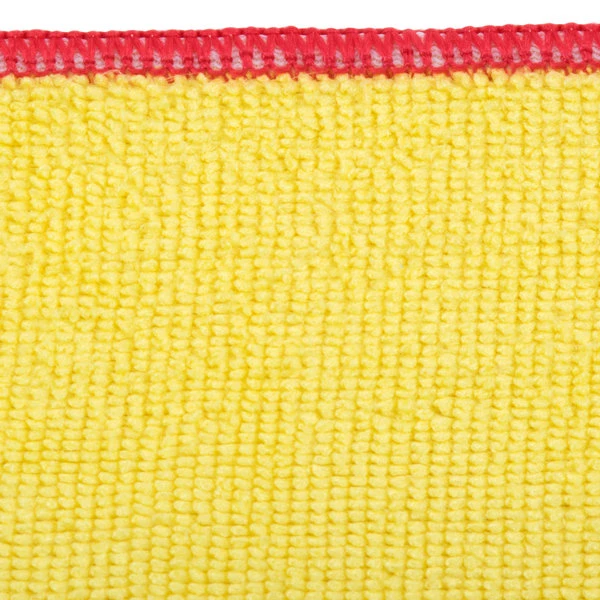 UngerĀ® Unger MF40Y SmartColor MicroWipe 16" X 15" Yellow And Red Heavy-Duty Microfiber Cleaning Cloth - 10/Pack - Image 6