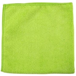 Unger® Unger ME400 SmartColor MicroWipe 16" X 16" Green UltraLite Microfiber Cleaning Cloth - 10/Pack