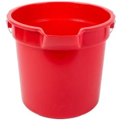 Continental 8114RD Huskee 14 Qt. Red Round Utility Bucket