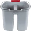Rubbermaid FG262888GRAY 19 Qt. Divided Gray Bucket