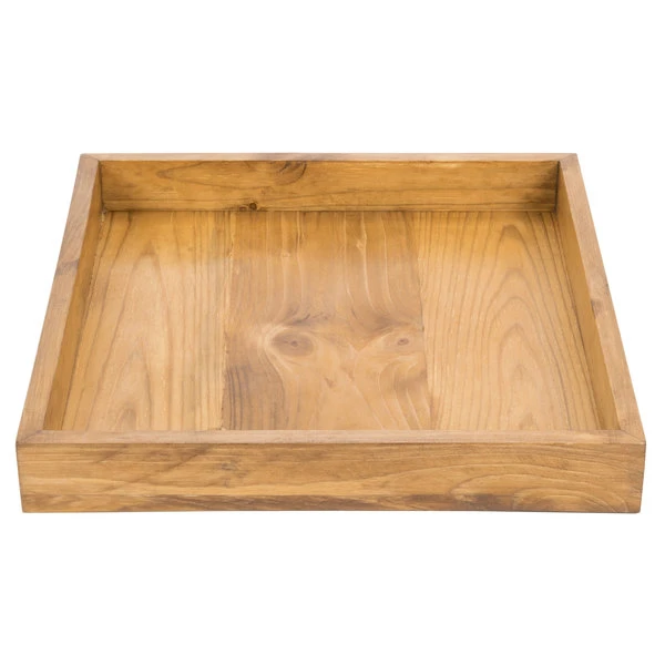 Cal-Mil 3474-99 Madera Rustic Pine 13" X 12" X 1 1/2" Coffee Tray - Image 3