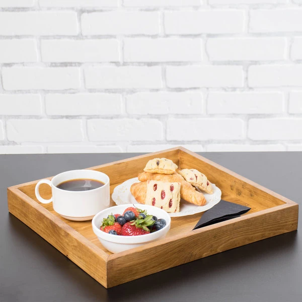 Cal-Mil 3474-99 Madera Rustic Pine 13" X 12" X 1 1/2" Coffee Tray