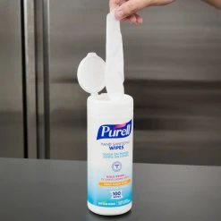 Purell® 9111-12 Sanitizing Wipes 100 Count Canister