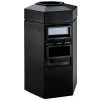 Commercial Zone 755301 45 Gallon Islander Series Black Bermuda 1 Hexagonal Waste Container With Paper Towel Dispenser, Squeegee, And Windshield Wash Station