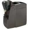 Commercial Zone 75830599 55 Gallon Islander Series Maui 1 Charcoal Gray Rectangular Waste Container With Windshield Wash Station And Squeegee