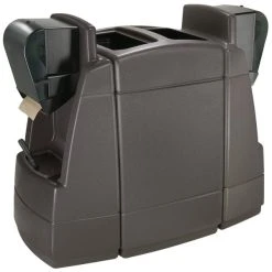 Commercial Zone 75840599 55 Gallon Islander Series Maui 2 Gray Rectangular Waste Container With 2 Windshield Wash Stations And 2 Squeegees