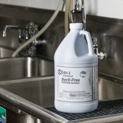 Noble Chemical 1 Gallon / 128 Oz. Bacti-Free Third Sink Sanitizer - 4/Case